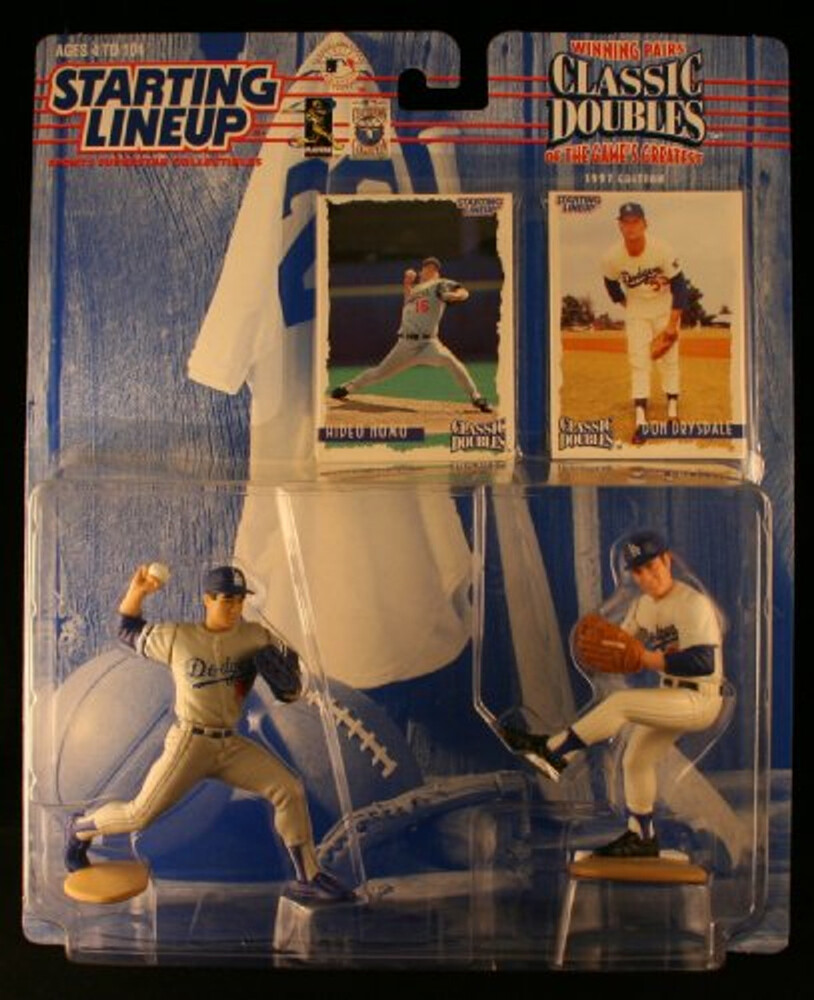 Vintage 1997 Starting Lineup Classic Doubles Hideo Nomo/Don Drysdale Figures